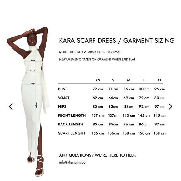 KHANUMS Kara Scarf Dress in Ivory - Picture 5 of 12